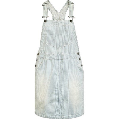 fat face denim pinafore dress